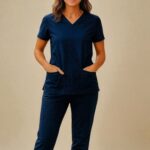 FortisPop Core Women’s Jogger Scrub Set – 4 Pockets, Half Sleeves & Mid-Rise Fit