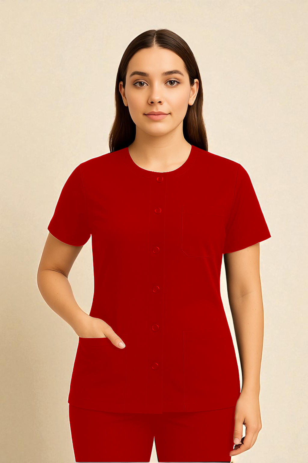 FortisPro Luxe™ Short Sleeve Snap Up Jacket - Image 8