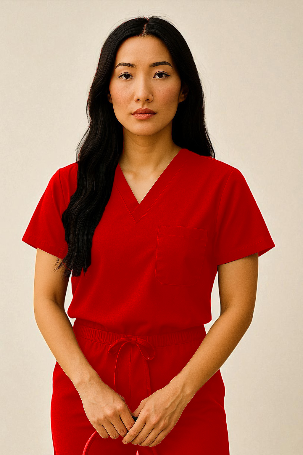 FortisPro Luxe™ Gender Neutral 1 Pocket Scrub Top - Image 7