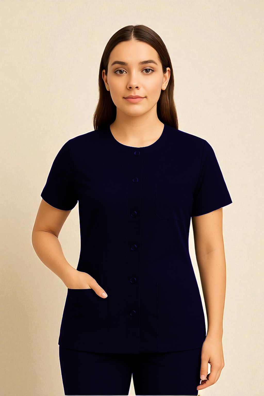 FortisPro Luxe™ Short Sleeve Snap Up Jacket - Image 2