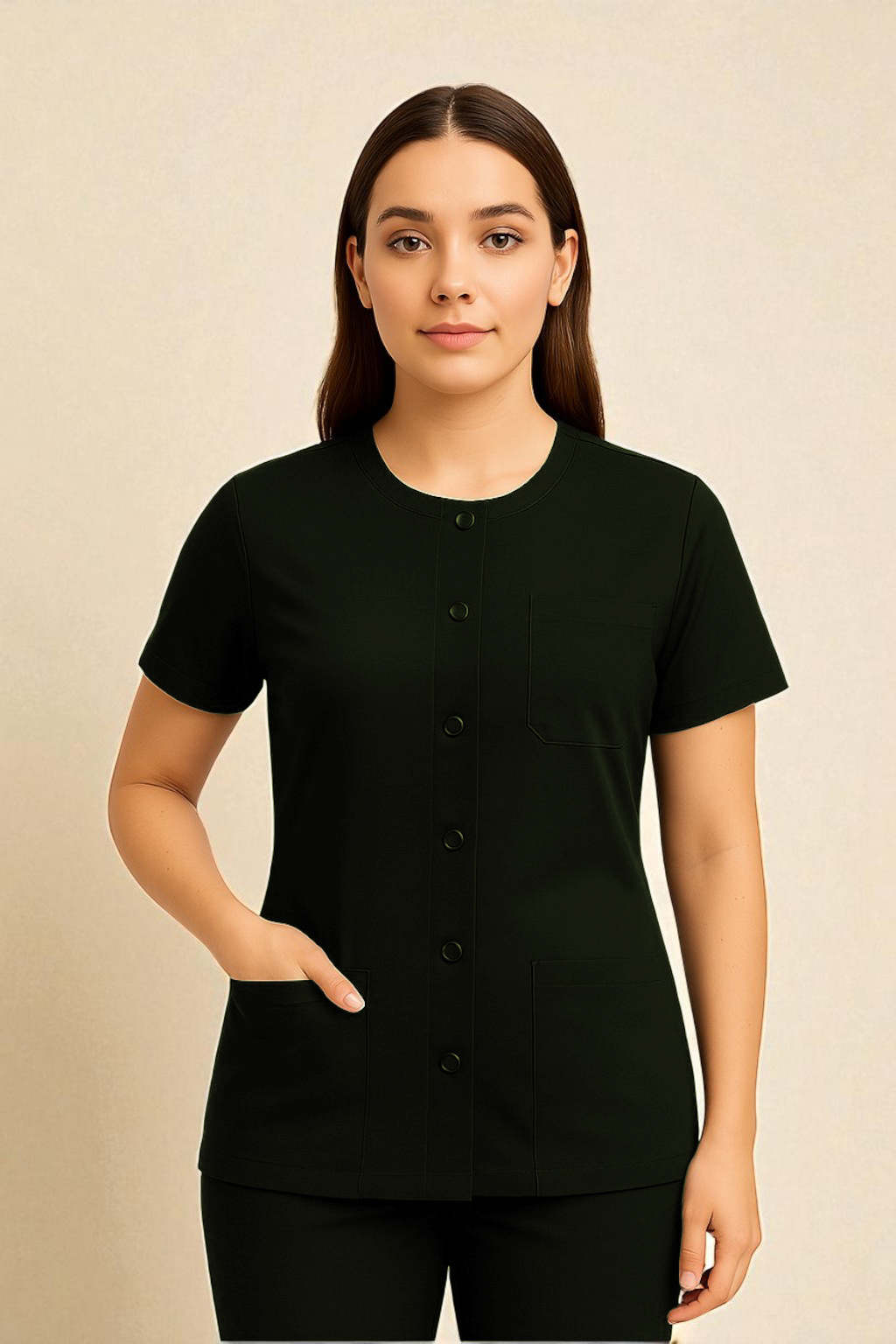 FortisPro Luxe™ Short Sleeve Snap Up Jacket - Image 6