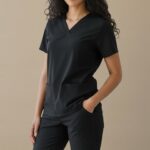 FortisPop Core Feminine 5-Pocket Scrub Set – Solid Comfort with Streamlined Utility